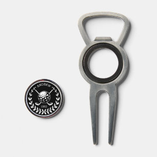 Personalized golfer stylish golf logo divot tool