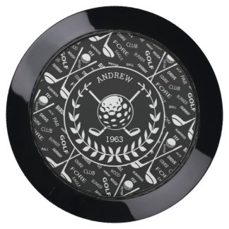 Personalized golfer stylish golf logo USB charging station
