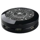 Personalized golfer stylish golf logo USB charging station (Angled)