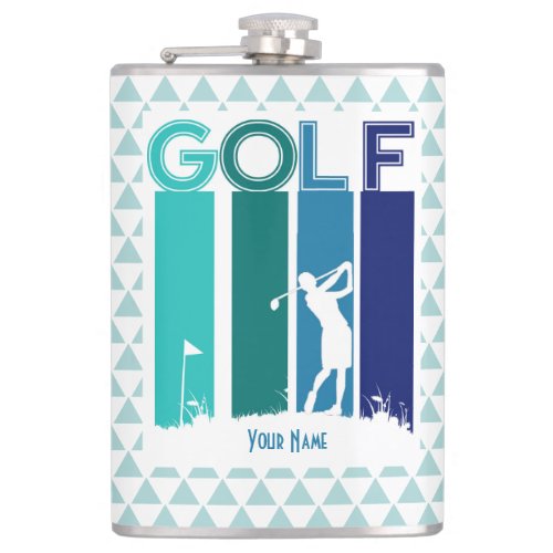 Personalized Golfers Flask