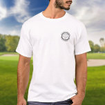 Personalized Golfer's Hole in One Classic Golf T-Shirt<br><div class="desc">Featuring an aged stamp effect classic retro design. Personalize the golfer's name,  location hole number and date to create a great keepsake to celebrate that fantastic golf hole in one. Designed by Thisisnotme©</div>