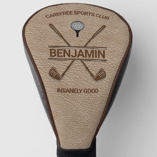 Personalized Golfers Name Cross Club Golf Head Cover