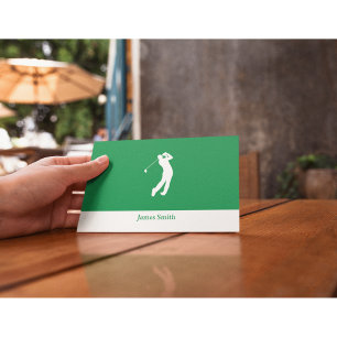 Personalized Golfer's Notecard or Stationery