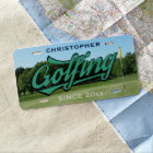 Personalized Golfing Since Golf Cart License Plate