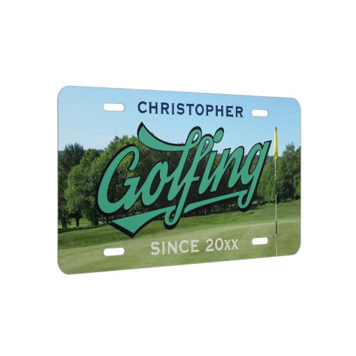 Personalized Golfing Since Golf Cart License Plate Zazzle