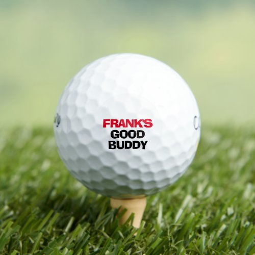 Personalized Good Buddy Funny Golf Balls