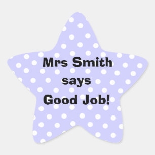 Personalized Good Job Teacher stickers