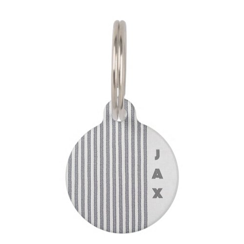 Personalized Good Looking Gray Stripe Dog ID Tag