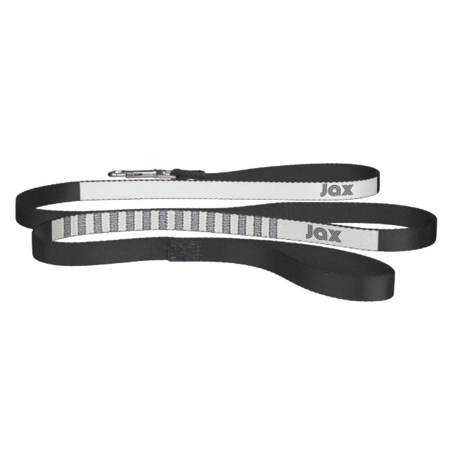 Personalized Good Looking Gray Stripe Dog leash (Full)