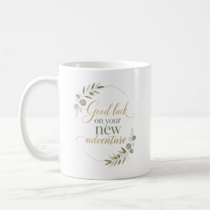 Personalized Good Luck New Job Coworker Coffee Mug