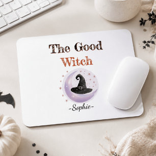 Personalized Good Witch Halloween Mousepad