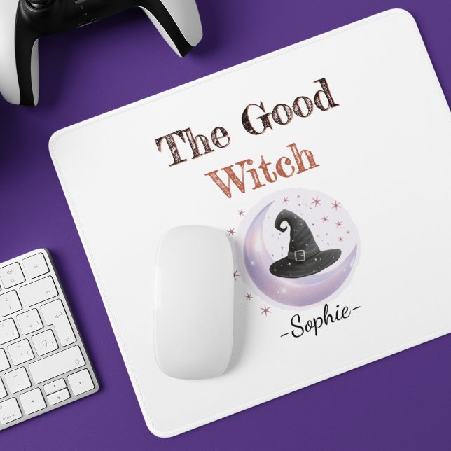 Personalized Good Witch Halloween Mousepad (Creator Uploaded)
