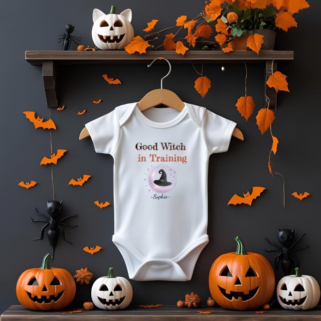 Personalized Good Witch in Training –  Baby Bodysuit (Creator Uploaded)