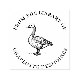 Personalized Goose Book Stamp Custom Ex Libris