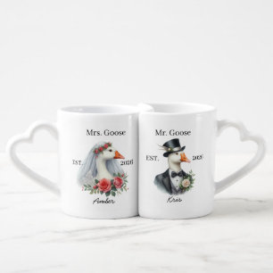 Personalized Goose Couple Mug Set
