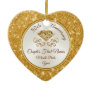 Personalized Gorgeous Golden Anniversary Ornament