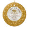 Personalized Gorgeous Golden Anniversary Ornament