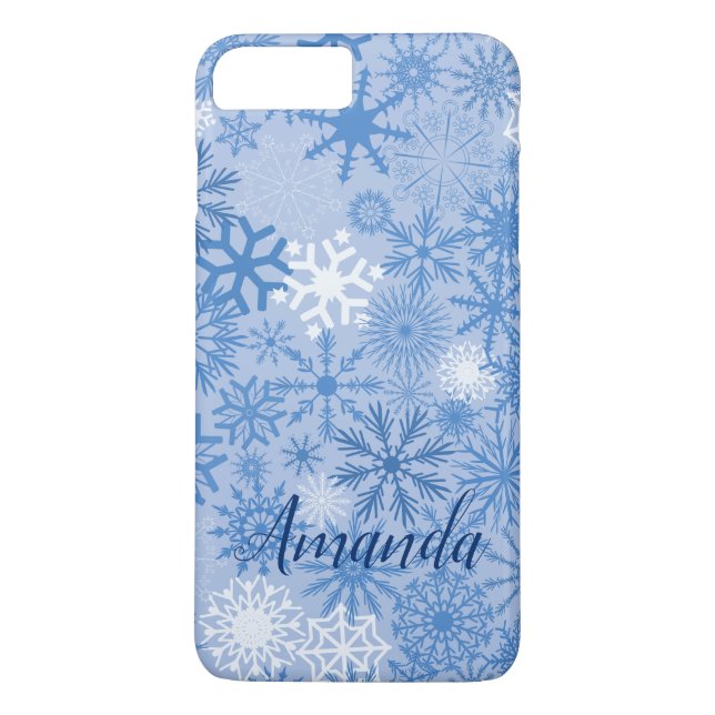 Personalized Gorgeous Snowflakes Pattern Case-Mate iPhone Case (Back)