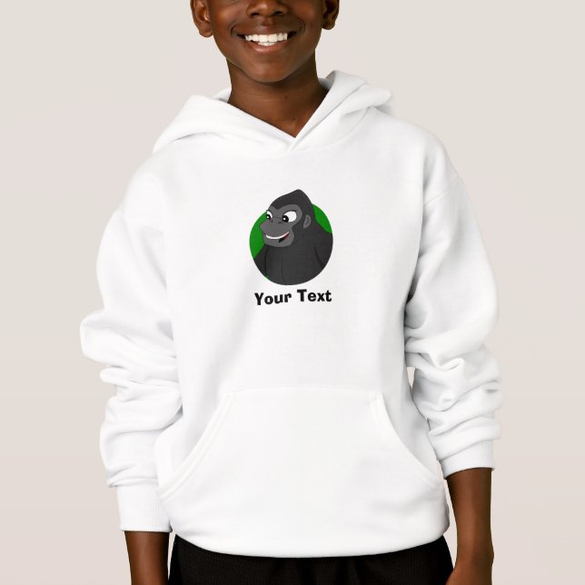 Personalized Gorilla Cartoon Hoodie (Front)