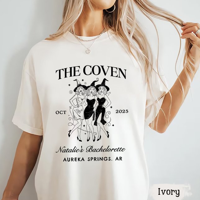 Personalized Goth Bachelorette Halloween Party T-Shirt (Creator Uploaded)
