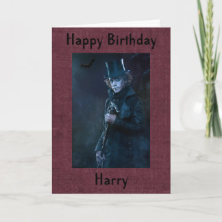 Personalized Gothic Birthday Card