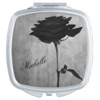 Personalized Gothic Black Rose