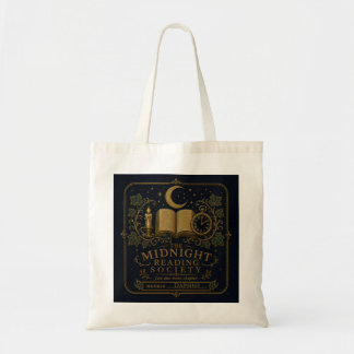 Personalized Gothic Book Lover Gift Tote Bag