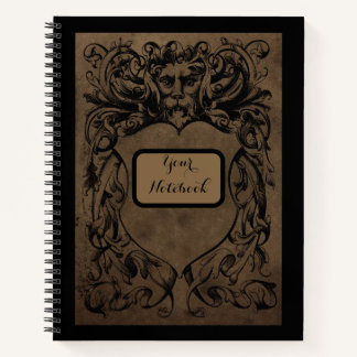 Personalized Gothic Earth Man Spiral Notebook