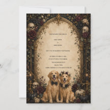Personalized Gothic Skull Golden Retriever