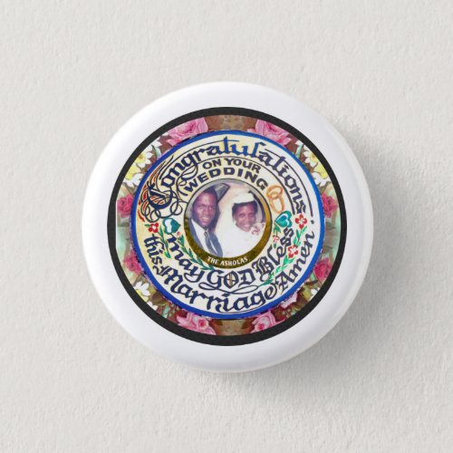 Personalized Gourd Wedding Souvenir Buttons
