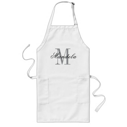 Personalized Gourmet Chef Name Kitchen Design Long Apron