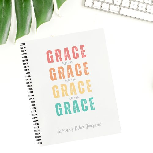 Personalized Grace Prayer Journal Christian Notebook
