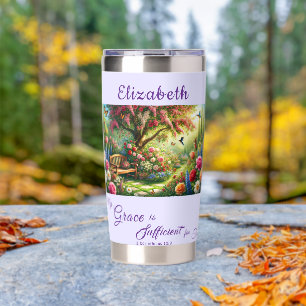 Personalized Grace Scripture Thermal Tumbler