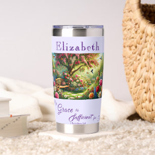 Personalized Grace Scripture Thermal Tumbler
