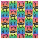 PERSONALIZED GRACEFUL GYMNASTICS POSES FABRIC