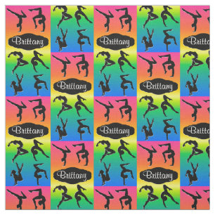 PERSONALIZED GRACEFUL GYMNASTICS POSES FABRIC