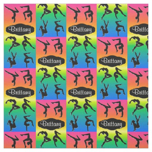 PERSONALIZED GRACEFUL GYMNASTICS POSES FABRIC