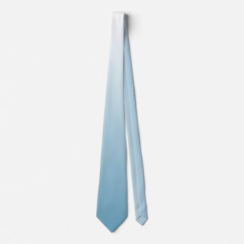 Personalized gradient ombre angel blue neck tie