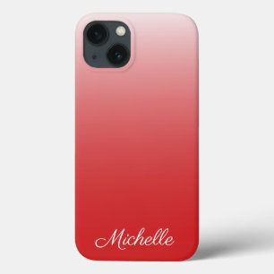 Personalized gradient ombre red Case-Mate iPhone c 13 Case