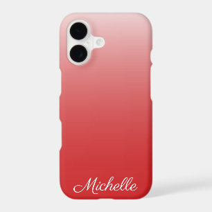 Personalized gradient ombre red iPhone 17 case