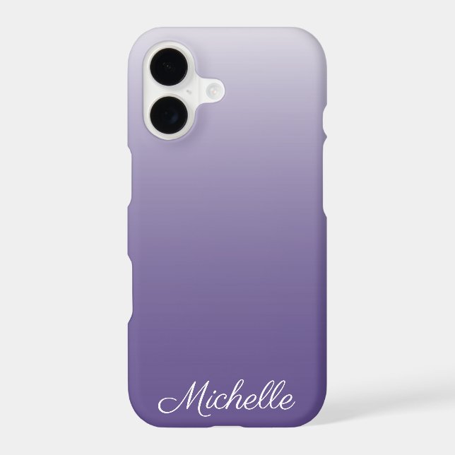 Personalized gradient ombre Ultra Violet Case-Mate iPhone Case (Back)