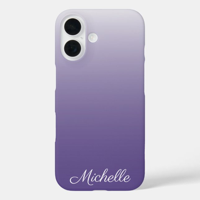 Personalized gradient ombre Ultra Violet Case-Mate iPhone Case (Back)