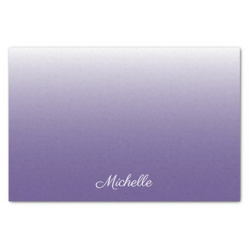 Personalized gradient ombre Ultra Violet Tissue Paper