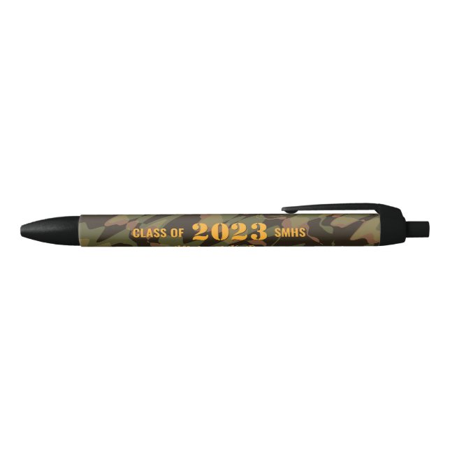 Personalized Graduate Camouflage Woodland Green Pen (Top)