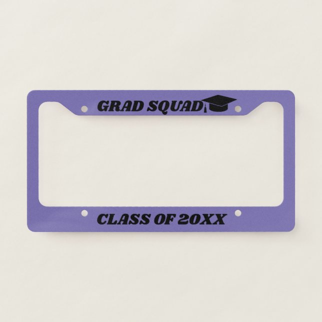 Personalized Graduate Class of Custom Year Novelty License Plate Frame (Front)