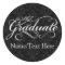 Personalized Graduate, Elegant Black Graduation