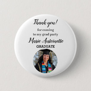 Personalized Graduate Modern Photo Button