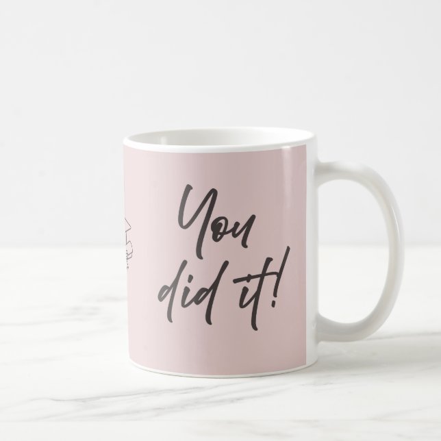 Personalized Graduate Mug – Elegant Script Style (Right)