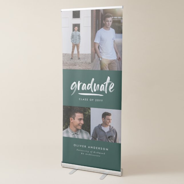  Personalized Graduate Multi Photo Retractable Banner (3/4)