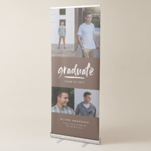 Personalized Graduate Multi Photo Retractable Banner